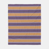 Couverture Polaire Motif de rayures orange violet (Devant)
