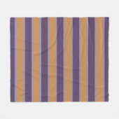 Couverture Polaire Motif de rayures orange violet (Devant (Horizontal))