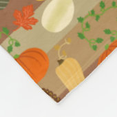 Couverture Polaire Motif de récolte d'automne de courge de la Turquie (Coin)