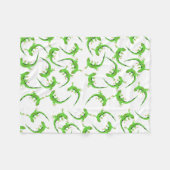 Couverture Polaire Motif de reptile Gecko Lizard (Devant (Horizontal))