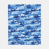 Couverture Polaire Motif de requin bleu 2 (Devant)