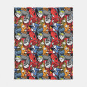 Couverture Polaire Motif de scooter de chats et de chiens (Devant)