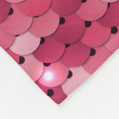 Couverture Polaire Motif de séquence rose parties scintillant (Coin)