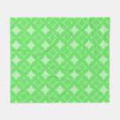 Couverture Polaire Motif de shippo vert citron (Devant (Horizontal))