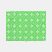 Couverture Polaire Motif de shippo vert citron (Devant (Horizontal))