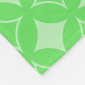 Couverture Polaire Motif de shippo vert citron (Coin)