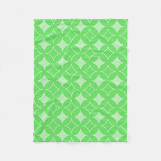 Couverture Polaire Motif de shippo vert citron (Devant)