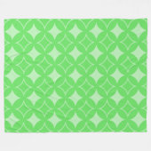 Couverture Polaire Motif de shippo vert citron (Devant (Horizontal))
