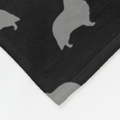 Couverture Polaire Motif de silhouettes de chien de berger de (Coin)