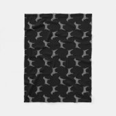 Couverture Polaire Motif de silhouettes de Jack Russell Terrier (Devant)