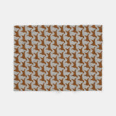 Couverture Polaire Motif de silhouettes de poseur irlandais (Devant (Horizontal))