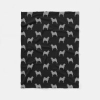 Motif de silhouettes d'Elkhound de Norvégien