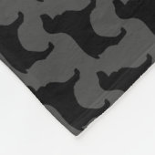 Couverture Polaire Motif de silhouettes d'épagneul de Boykin (Coin)