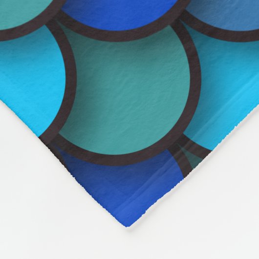 Couverture Polaire Motif de sirène bleue (Coin)