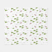 Couverture Polaire Motif de ski de neige (Devant (Horizontal))