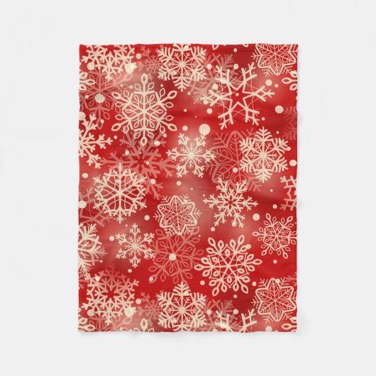 Couverture Polaire Motif de snowflakes (Devant)