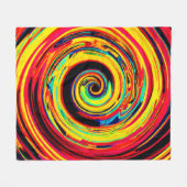 Couverture Polaire Motif de spirale coloré (Devant (Horizontal))