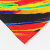 Couverture Polaire Motif de spirale coloré (Coin)