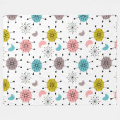 Couverture Polaire Motif de Starburst Retro atomique (Devant (Horizontal))