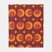 Couverture Polaire Motif de Starbursts du milieu du siècle sur les ce (Devant)