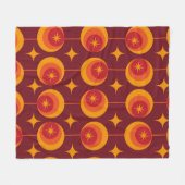 Couverture Polaire Motif de Starbursts du milieu du siècle sur les ce (Devant (Horizontal))