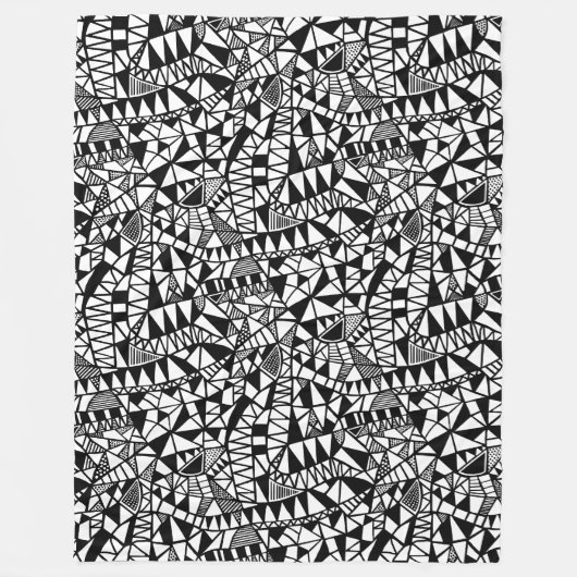 Couverture Polaire Motif de structure fou 060423 (Devant)