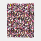 Couverture Polaire Motif de studio de clou (Devant)