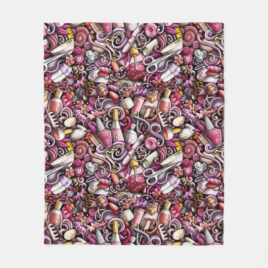 Couverture Polaire Motif de studio de clou (Devant)