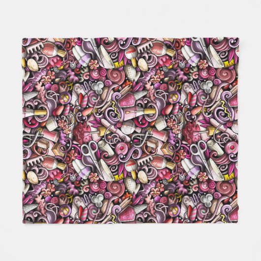 Couverture Polaire Motif de studio de clou (Devant (Horizontal))