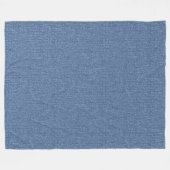 Couverture Polaire Motif DE STYLE BLEU DENIM TEXTURE (Devant (Horizontal))