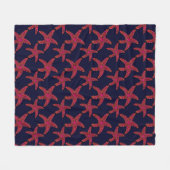 Couverture Polaire Motif de style d'étoiles de mer (Devant (Horizontal))