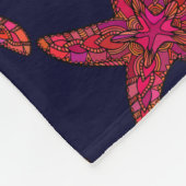 Couverture Polaire Motif de style d'étoiles de mer (Coin)