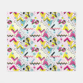 Couverture Polaire Motif de style postmoderne Memphis (Devant (Horizontal))