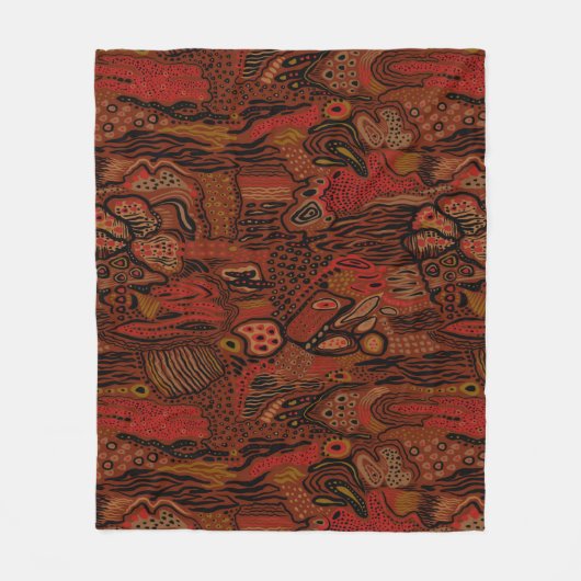 Couverture Polaire Motif de style tapis (Devant)
