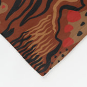 Couverture Polaire Motif de style tapis (Coin)