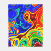 Couverture Polaire Motif de style vif (Devant)