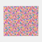 Couverture Polaire Motif de sucrerie de lucettes (Devant (Horizontal))