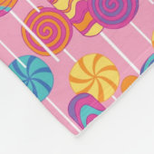 Couverture Polaire Motif de sucrerie de lucettes (Coin)