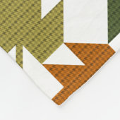 Couverture Polaire Motif de surface composée en feuille d'érable 1 (Coin)