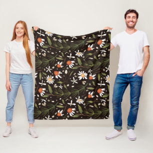 Couverture Polaire Motif de surface floral mode printemps