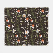 Couverture Polaire Motif de surface floral mode printemps    (Devant (Horizontal))