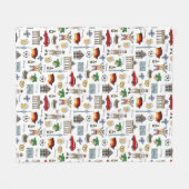 Couverture Polaire Motif de symboles de l'Allemagne | (Devant (Horizontal))