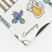 Couverture Polaire Motif de symboles de l'Allemagne | (Coin)