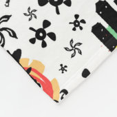 Couverture Polaire Motif de symboles de l'Asie | (Coin)