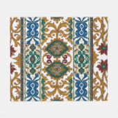 Couverture Polaire motif de tapis serbe 5 (Devant (Horizontal))