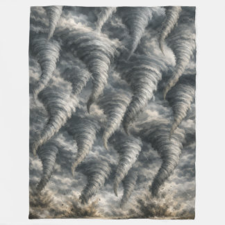 Couverture Polaire Motif de tempête de tornade dramatique
