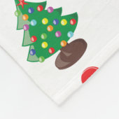 Couverture Polaire Motif de tennis de Noël (Coin)