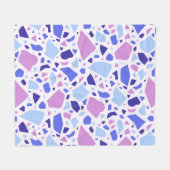 Couverture Polaire Motif de Terrazzo coloré (Devant (Horizontal))