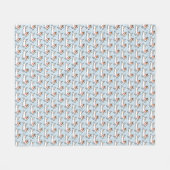 Couverture Polaire Motif de terriers de Jack Russell (Devant (Horizontal))