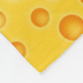 Couverture Polaire Motif de texture de Cheezy de fromage suisse (Coin)